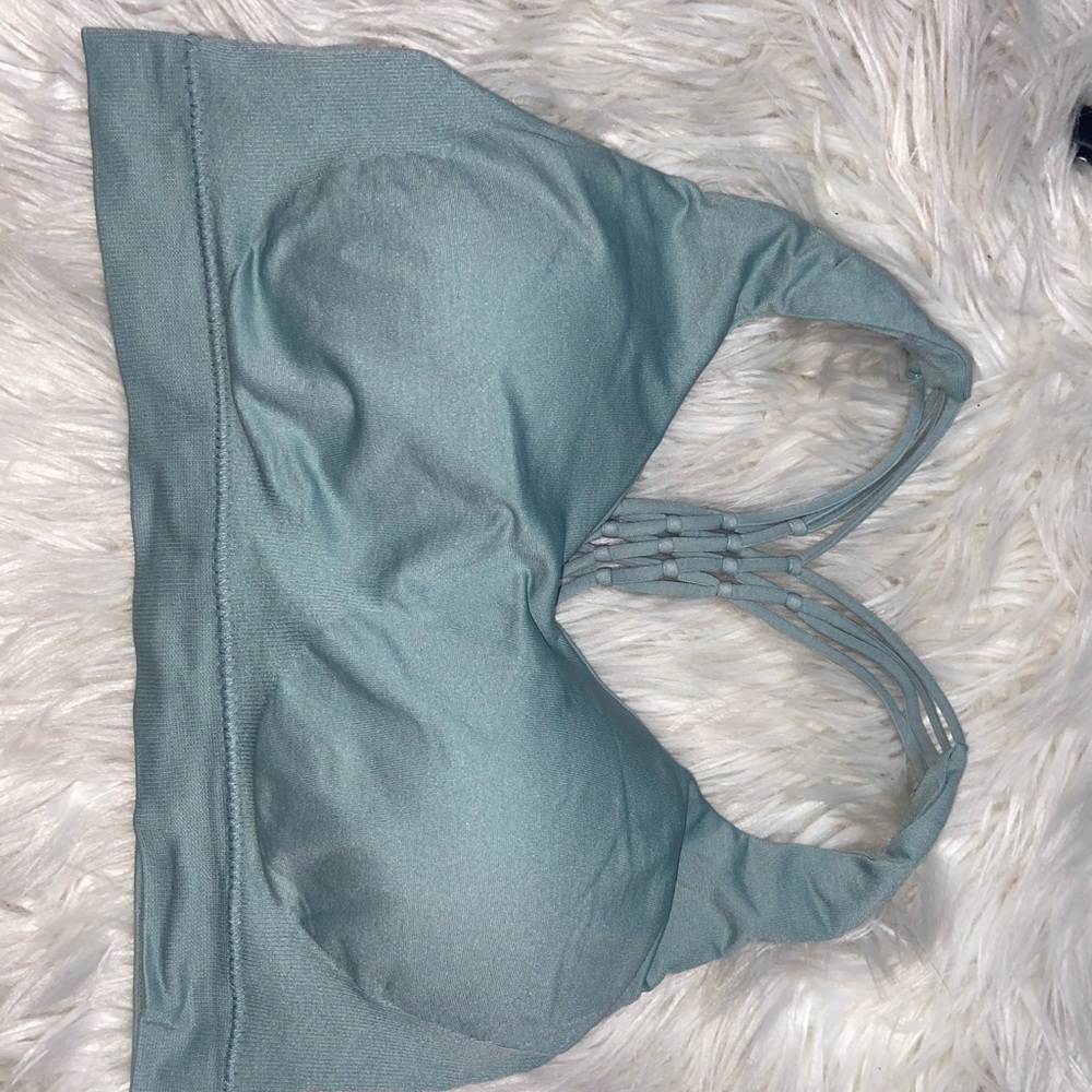 Teal sports bra size medium